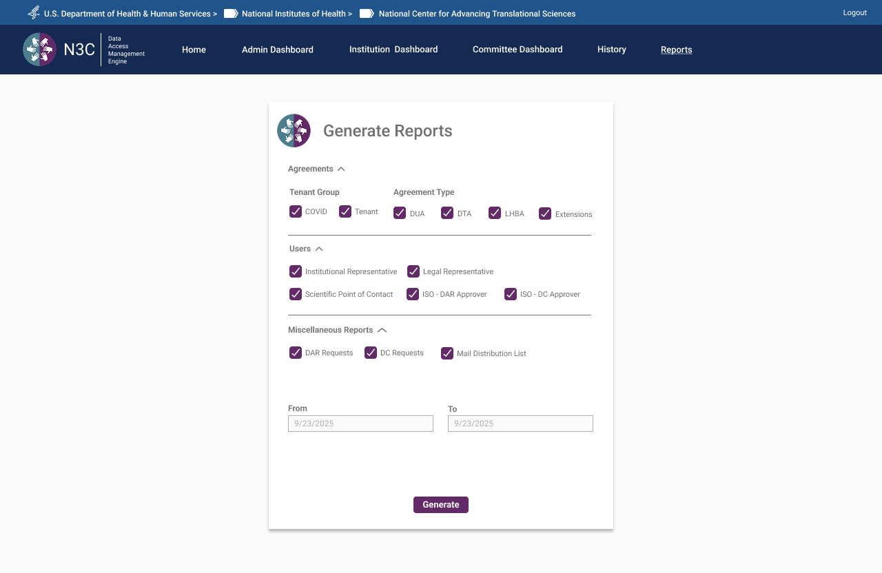 Generate Reports