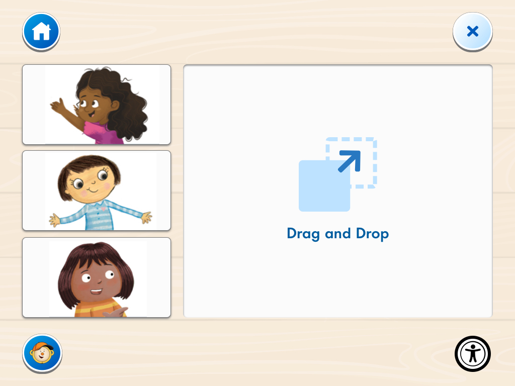 MMAZ — Guess Who drag-and-drop character matching activity