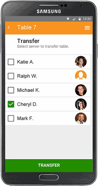 4.0 handheld — transfer a table to another server